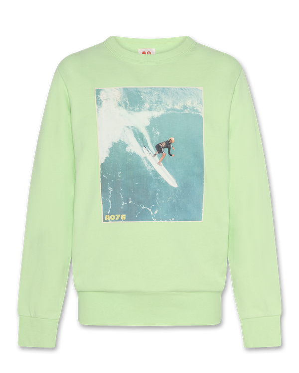 tom sweater waves - light green