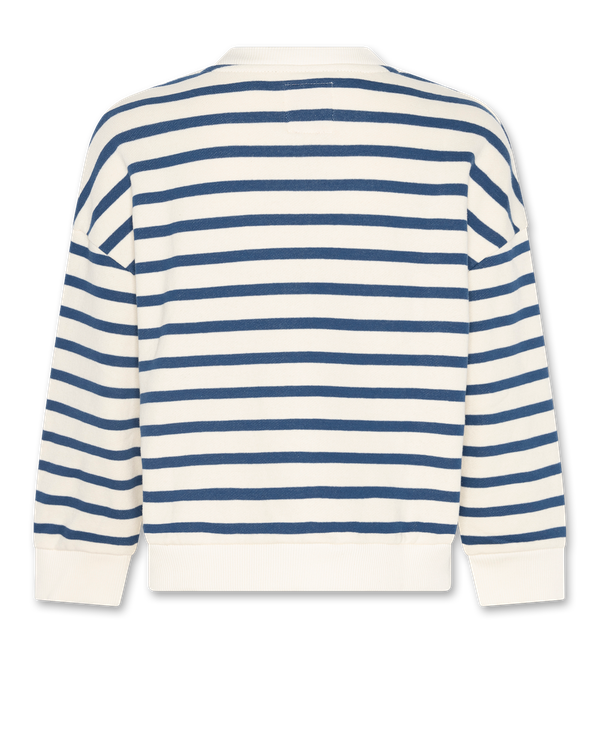 violeta striped sweater - estate blue